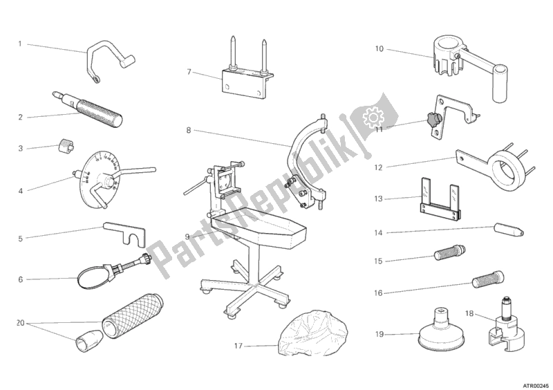 All parts for the Workshop Service Tools, Engine I of the Ducati Superbike 848 EVO USA 2011